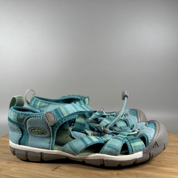 Keen Clearwater CNX Sandal Kids' 3 Teal Beach Water Summer Closed Toe - Picture 1 of 6
